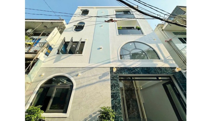 NHÀ 4 TẦNG MỚI XÂY- THIẾT KẾ ĐẸP - XE HƠI ĐỔ CỦA 36M2 ( NGANG 4), 3PN THOÁNG MÁT. GIÁ TỐT CHỈ 3,6 TỶ - NGAY P.8 GÒ VẤP